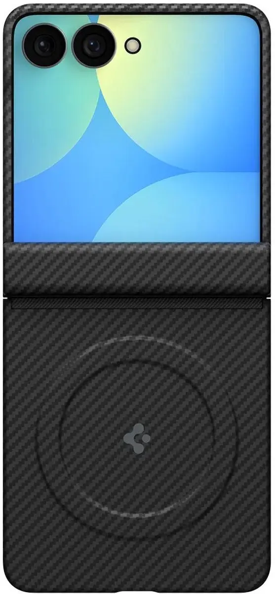 Spigen Air Skin Aramid ACS11513 Hoesje - Samsung Galaxy Z Flip8 - Zwart