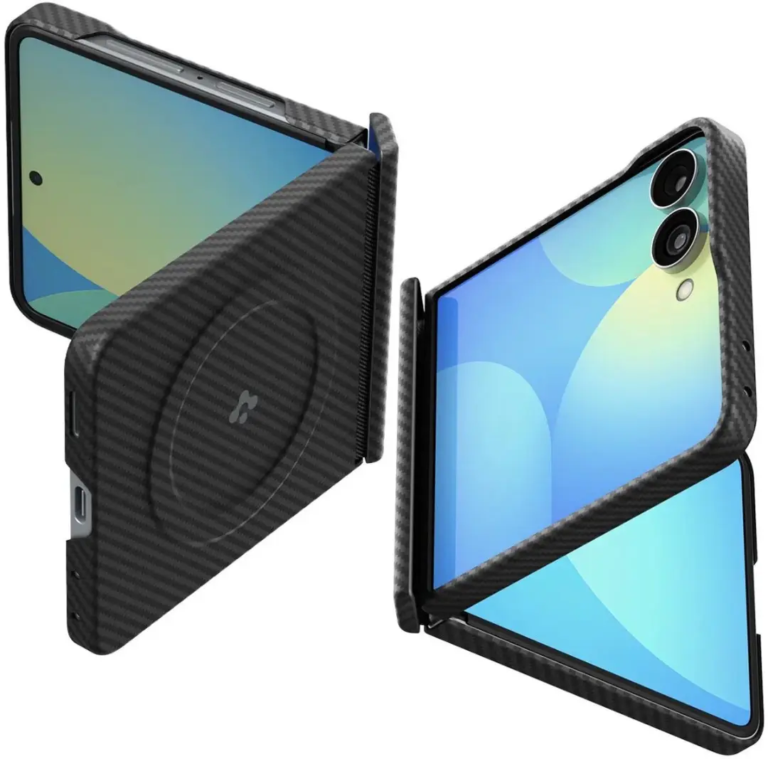 Spigen Air Skin Aramid ACS11513 Hoesje - Samsung Galaxy Z Flip8 - Zwart