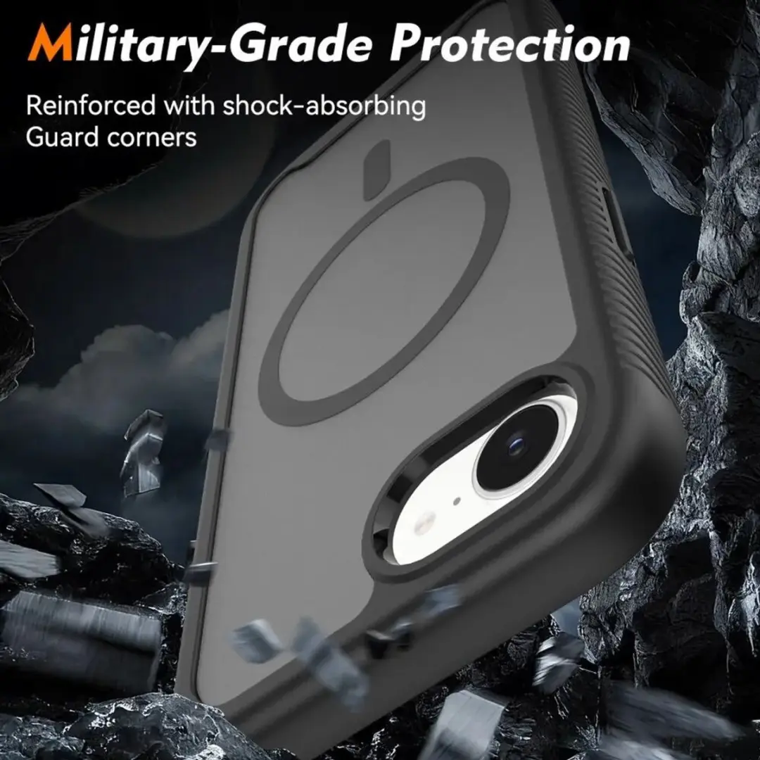 Selected by GSMpunt.nl iPhone 16e/17e Hoesje Matte Zwart - MagSafe - afbeelding 6 van 6