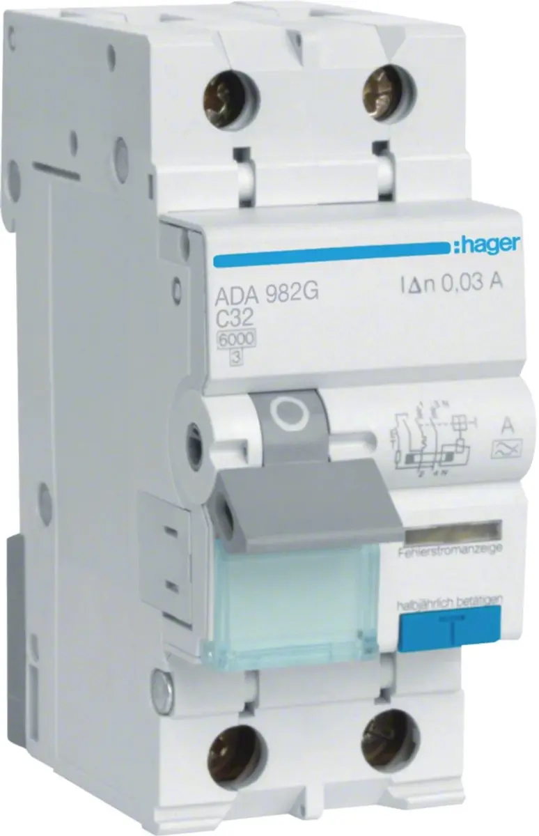 Hager ADA982G Aardlekautomaat 32A 30mA