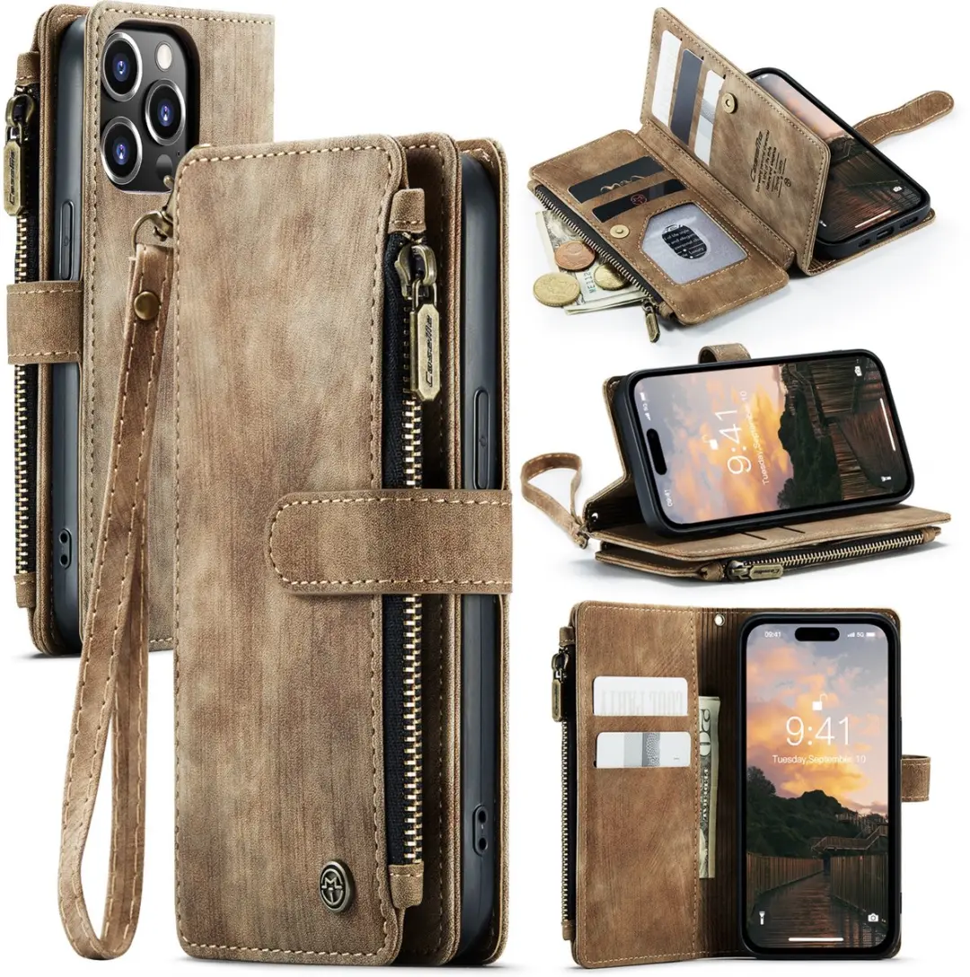 CaseMe iPhone 14 Pro Wallet Bookhoesje