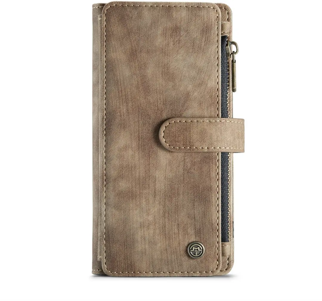 CaseMe iPhone 14 Pro Wallet Bookhoesje - Bruin