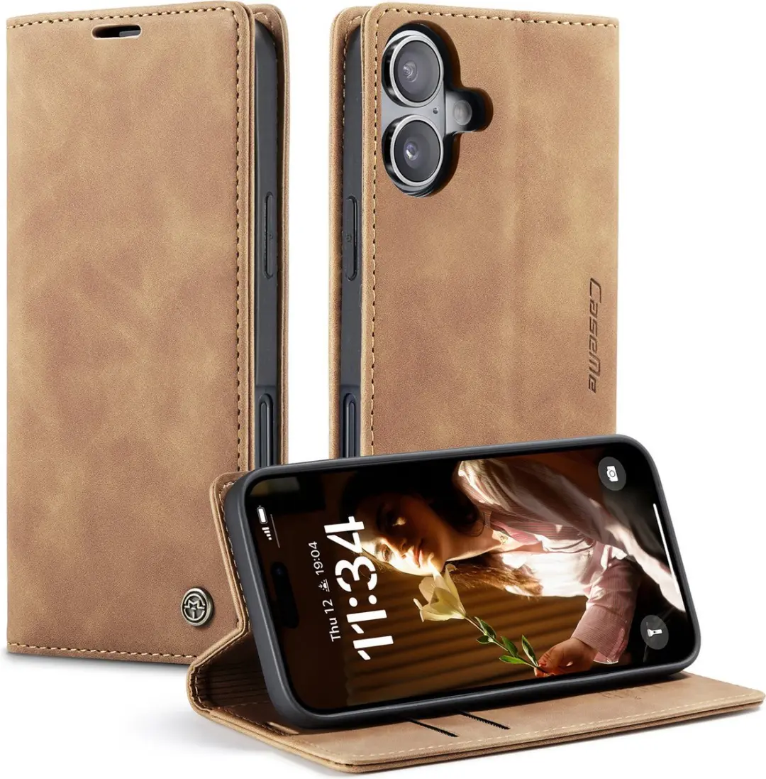 Caseme Wallet Book iPhone 16 Hoesje