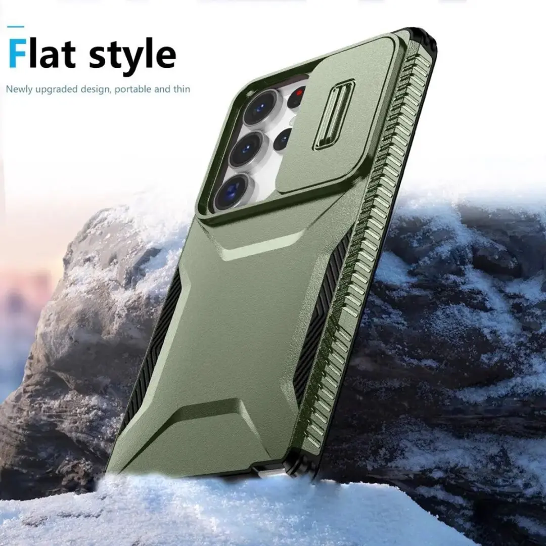Selected Hoesje Samsung Galaxy S25 Ultra Camera Slider - Groen - afbeelding 6 van 6