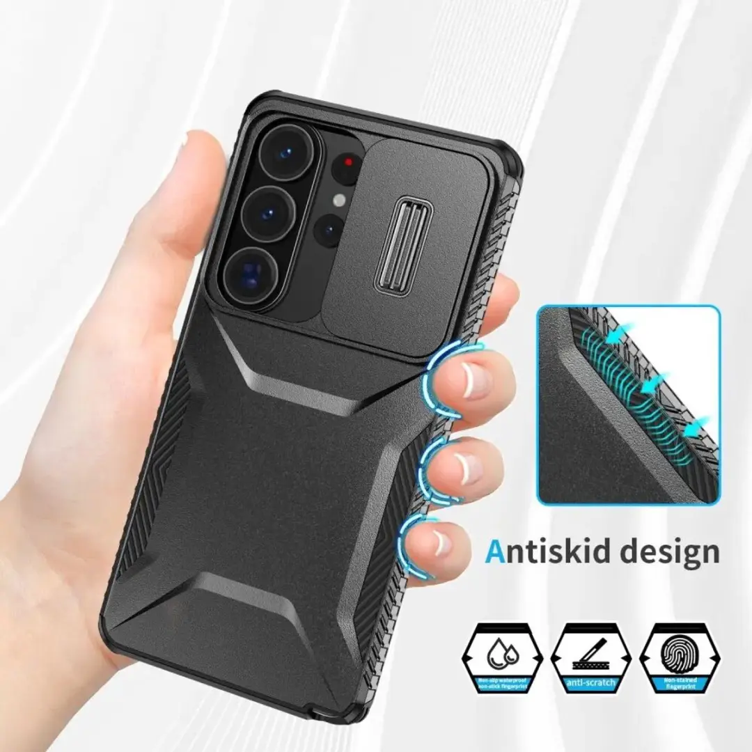 Selected Hoesje Samsung Galaxy S26 Ultra Camera Slider - Zwart