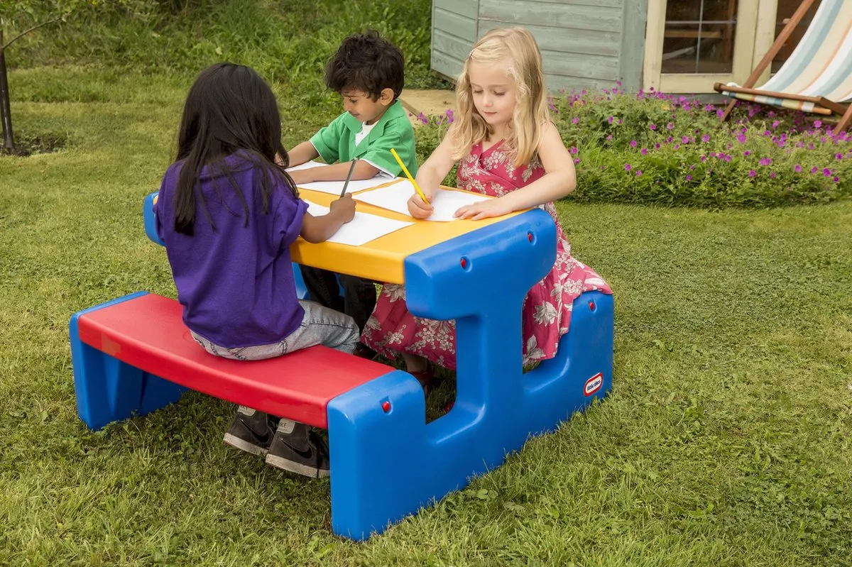 Little Tikes Primary Picknicktafel Blauw