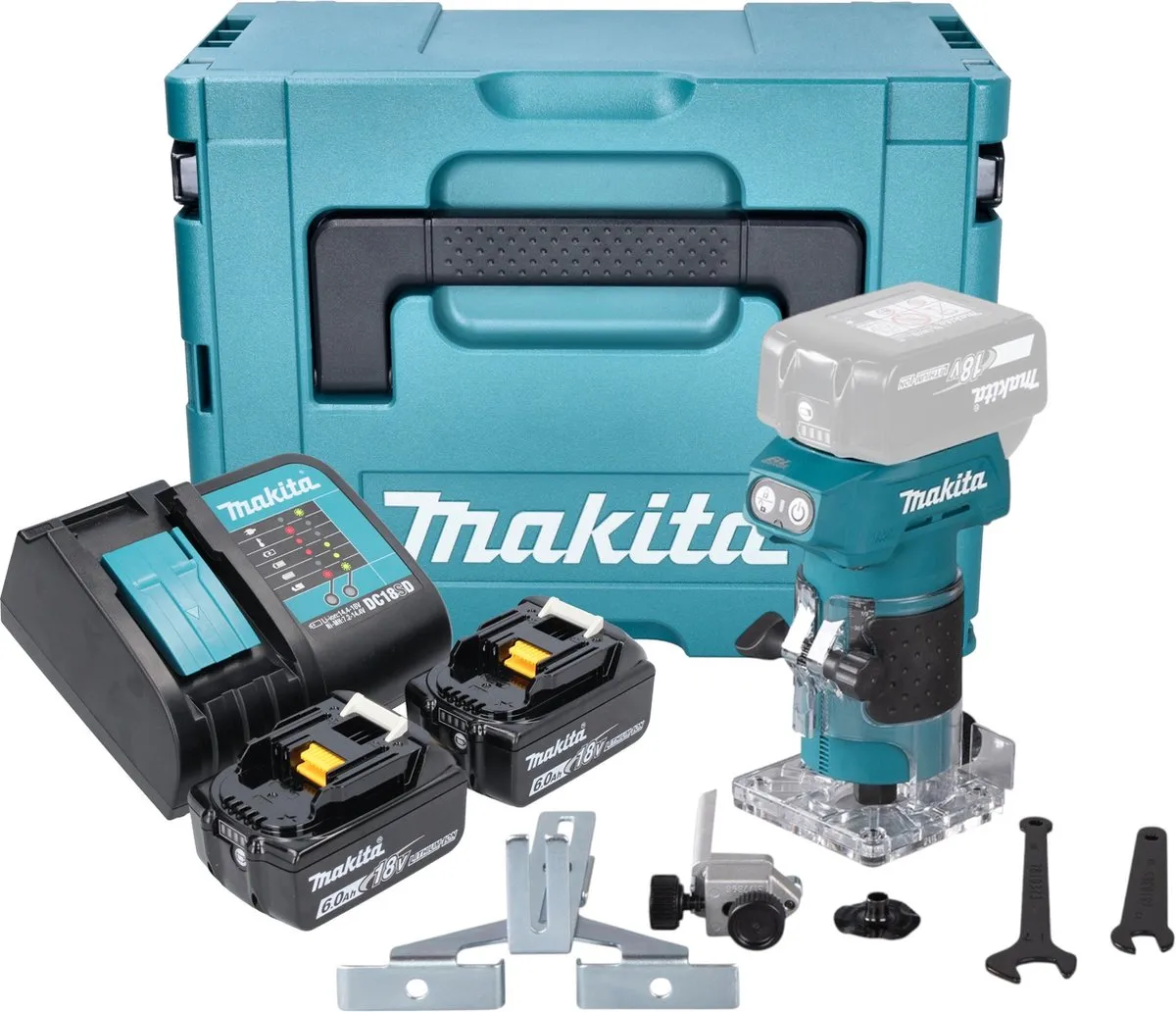 Makita DRT52SGJ Accu Kantenfrees 18V 6mm