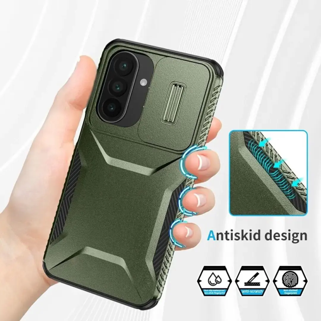Selected Hoesje Samsung Galaxy A27 Camera Slider - Groen - afbeelding 6 van 6
