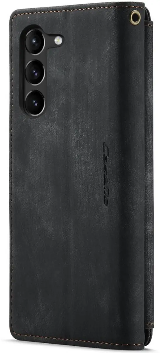 Caseme Wallet Rits Book Case Samsung Galaxy S23 - PU Leer - 10 Pasjes - Zwart