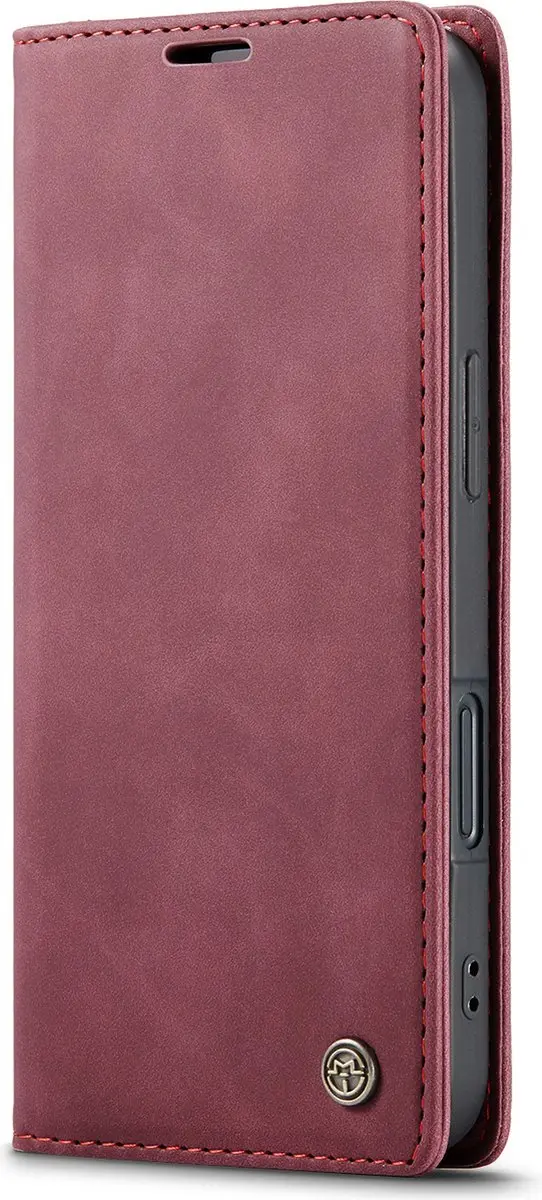Caseme Wallet Book iPhone 16 - Bordeauxrood