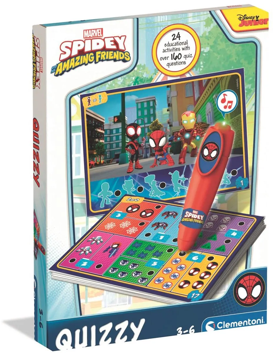 Clementoni Spidey Quizzy Educatief Spel - Interactieve Pen - 200+ Quizzen - Multikleuren