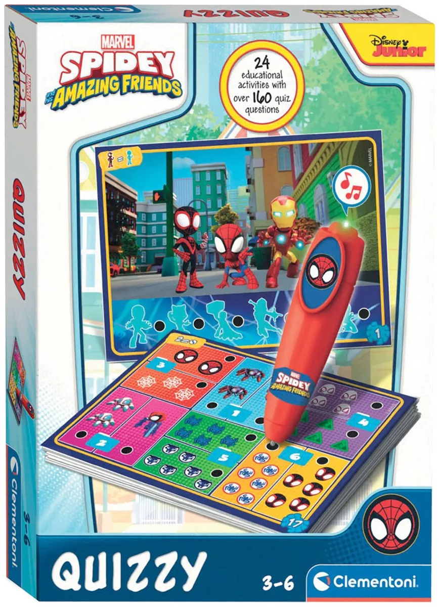 Clementoni Spidey Quizzy Educatief Spel - Interactieve Pen - 200+ Quizzen - Multikleuren - afbeelding 6 van 6