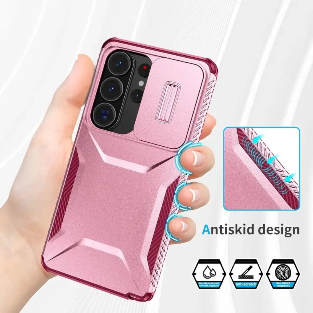 Selected Hoesje Samsung Galaxy S26 Ultra Camera Slider - Roze