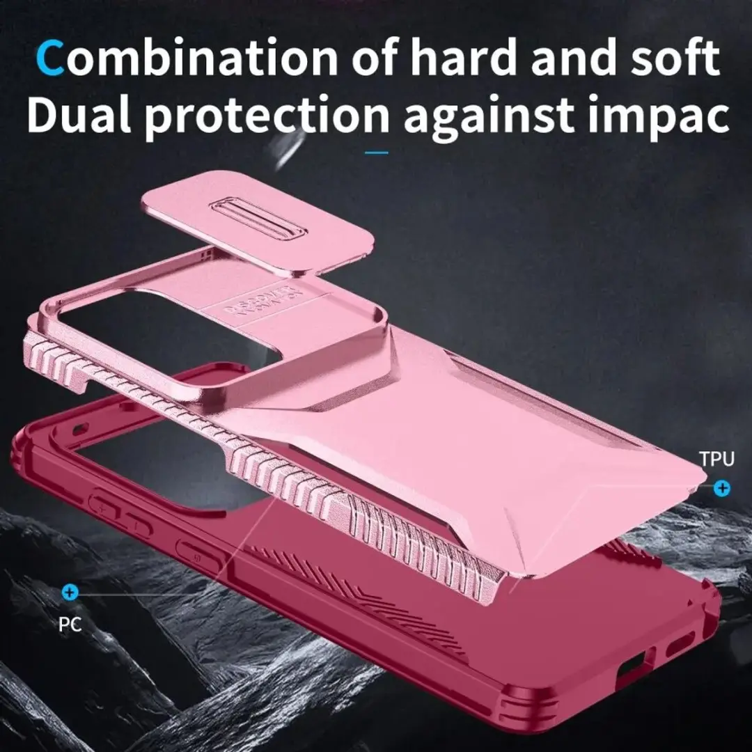 Selected Hoesje Samsung Galaxy S26 Ultra Camera Slider - Roze