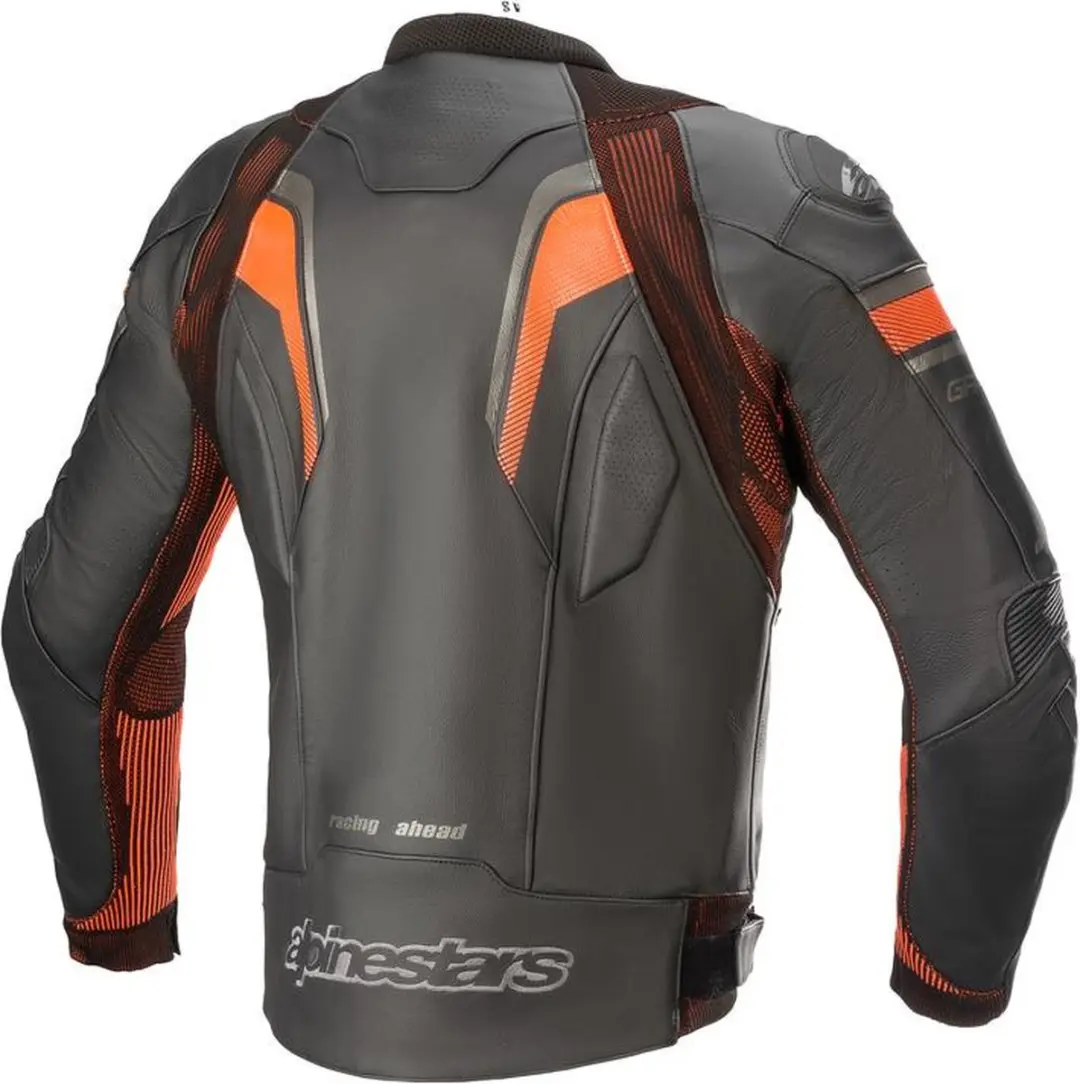 Alpinestars GP Plus R V3 Rideknit Leren Jas - Zwart/Fluo Rood
