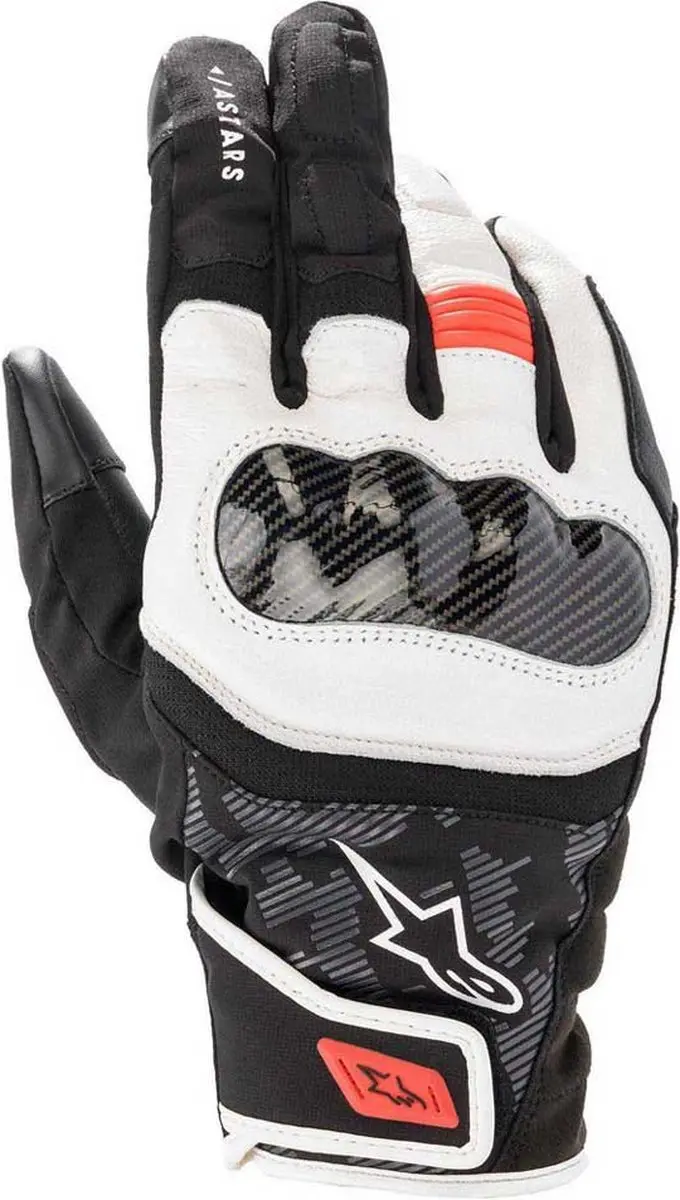 Alpinestars SMX Z Drystar Handschoen - M - Zwart/Wit/Rood/Fluo