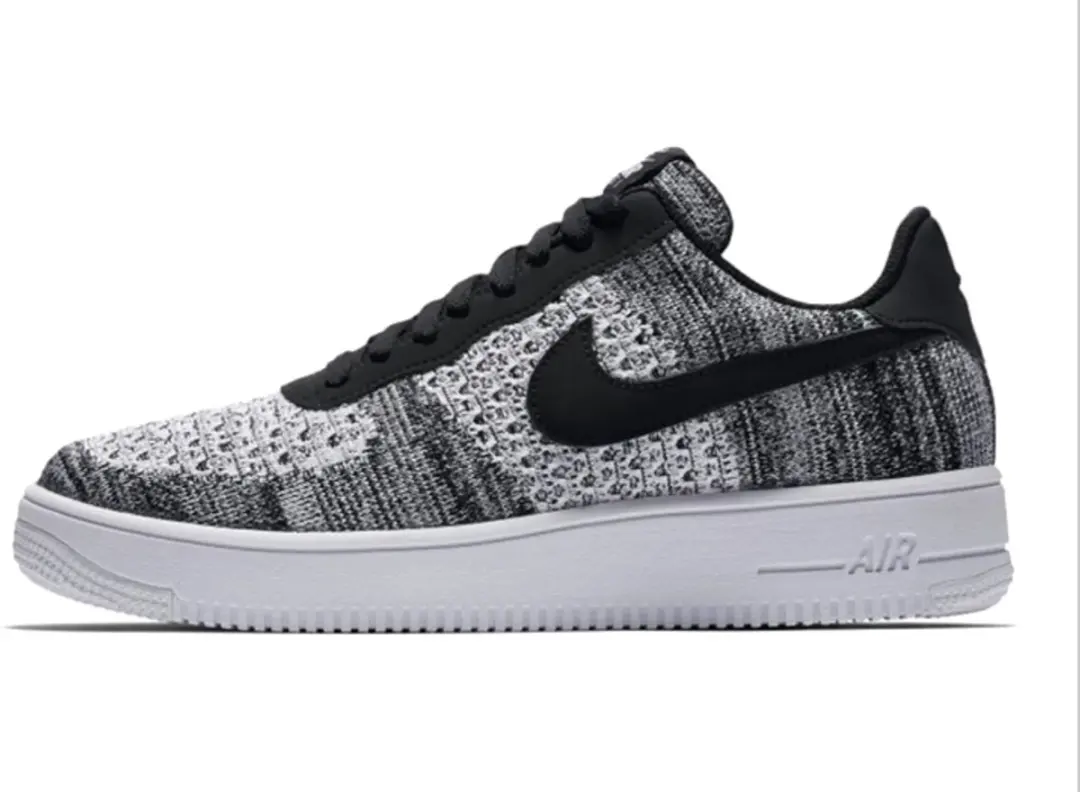 Nike Air Force 1 Flyknit 2 'Black Pure Platinum' - Maat 41