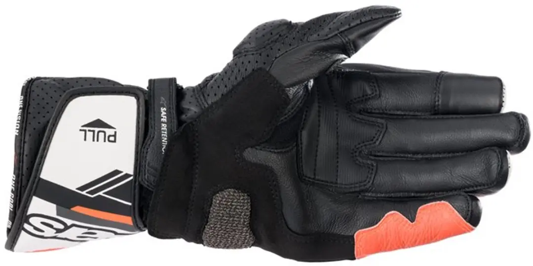 Alpinestars SP-8 V3 Motorhandschoenen - 2XL - Zwart/Wit/Rood/Fluo