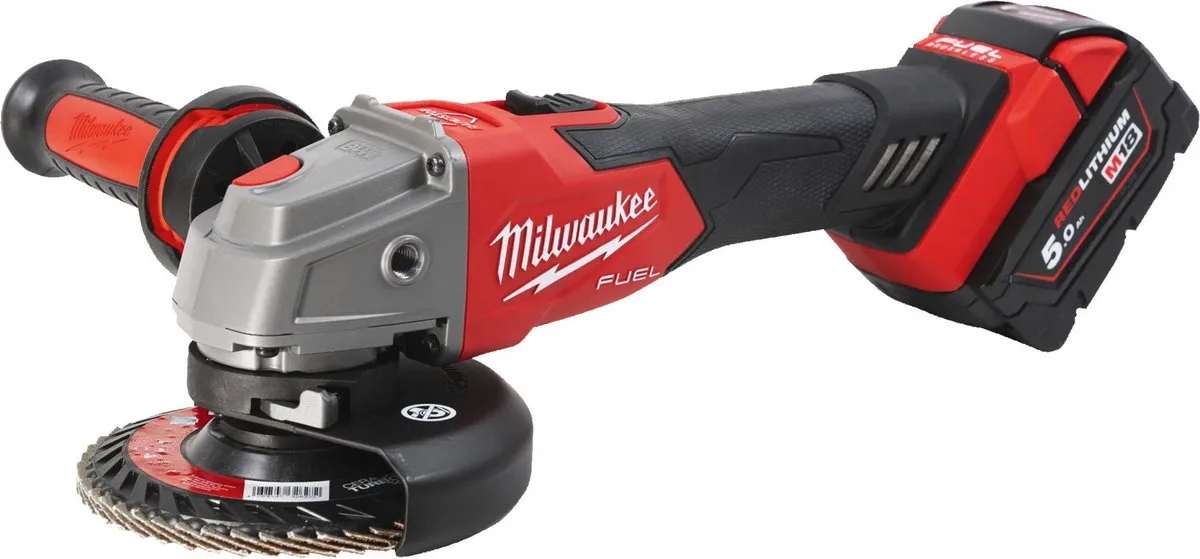 Milwaukee M18 FSAG125XB-502X Haakse Slijper 125mm - 2x 5.0Ah