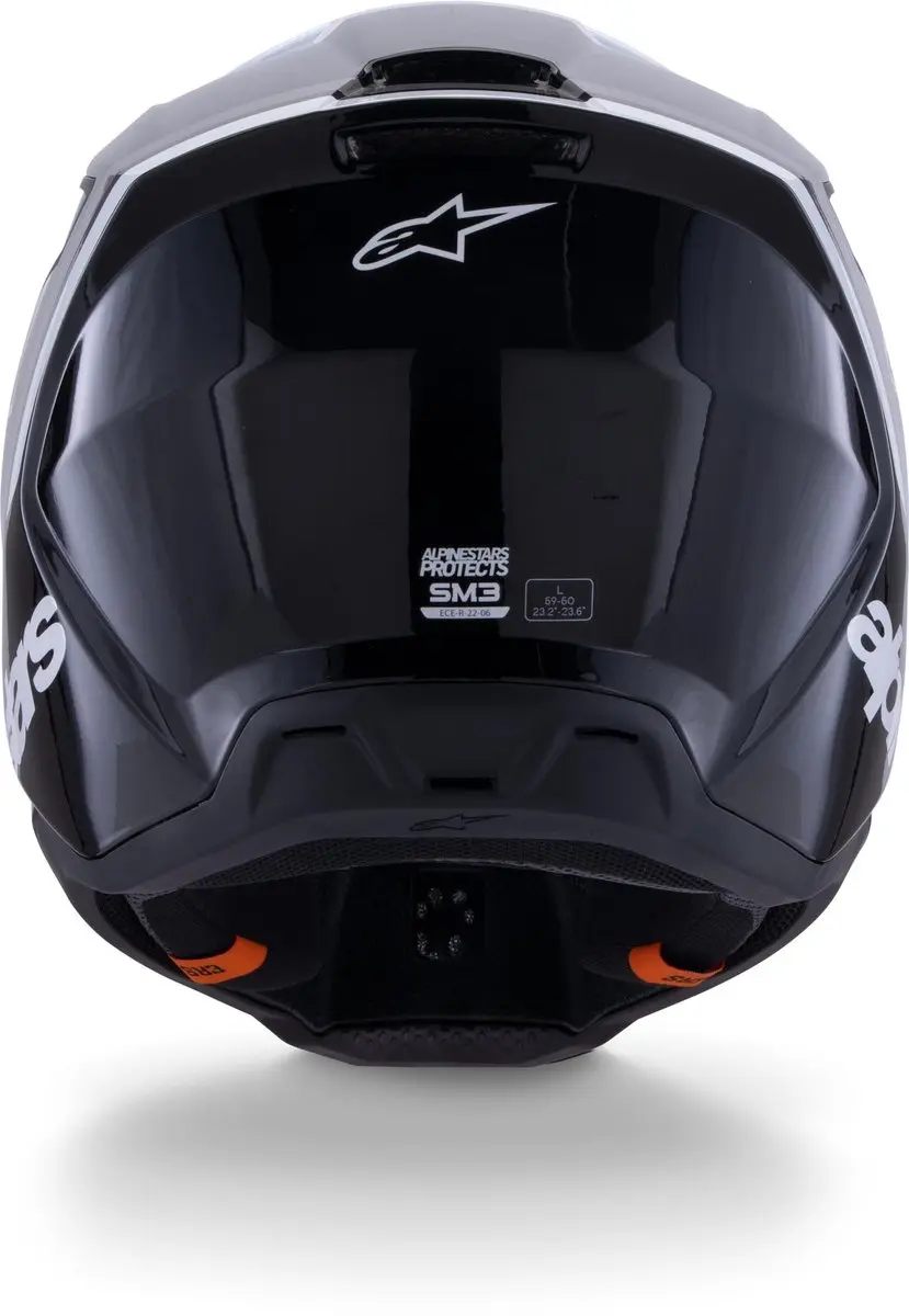 Alpinestars S-M3 Radium Crosshelm - XL - Zwart/Wit/Grijs