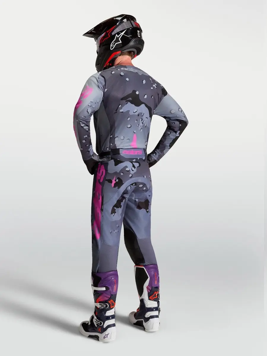 Alpinestars Racer Lone Motocrossbroek 32 - Grijs/Paars