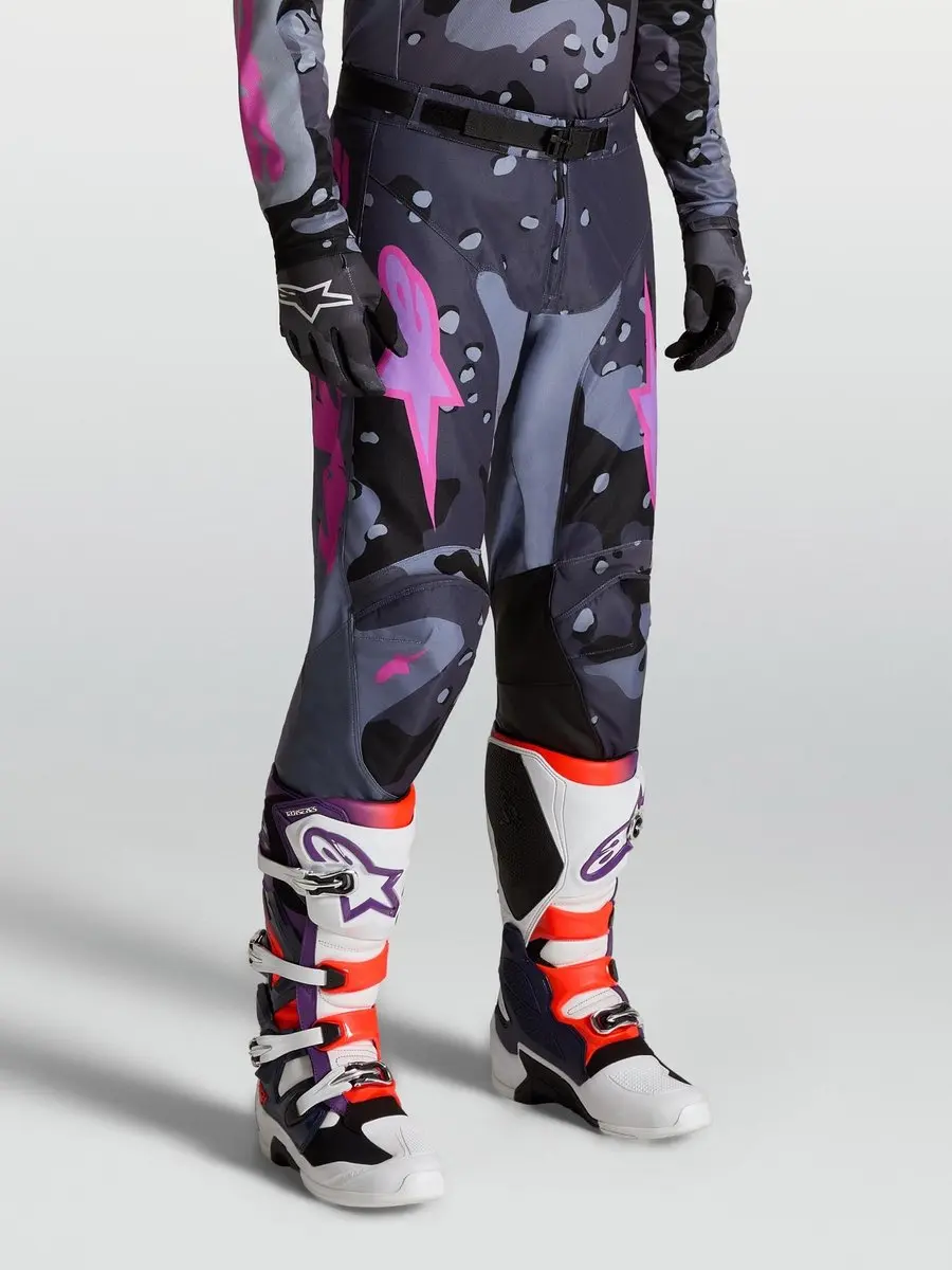 Alpinestars Racer Lone Motocrossbroek 32 - Grijs/Paars