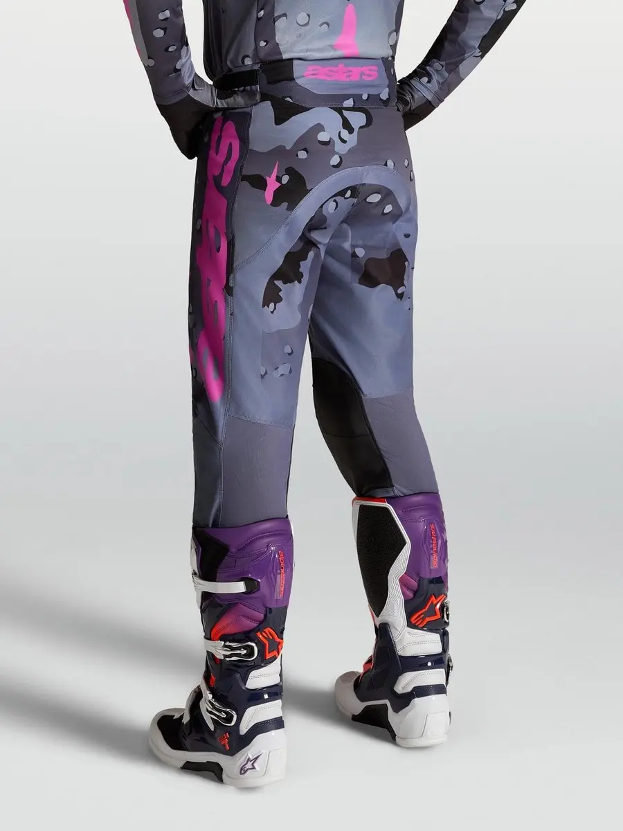 Alpinestars Racer Lone Motocrossbroek 32 - Grijs/Paars - afbeelding 6 van 6