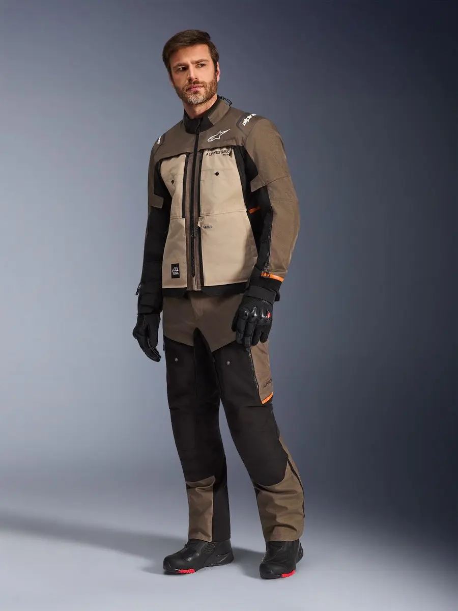 Alpinestars Cusco Drystar Motorjas - Bruin/Grijs M