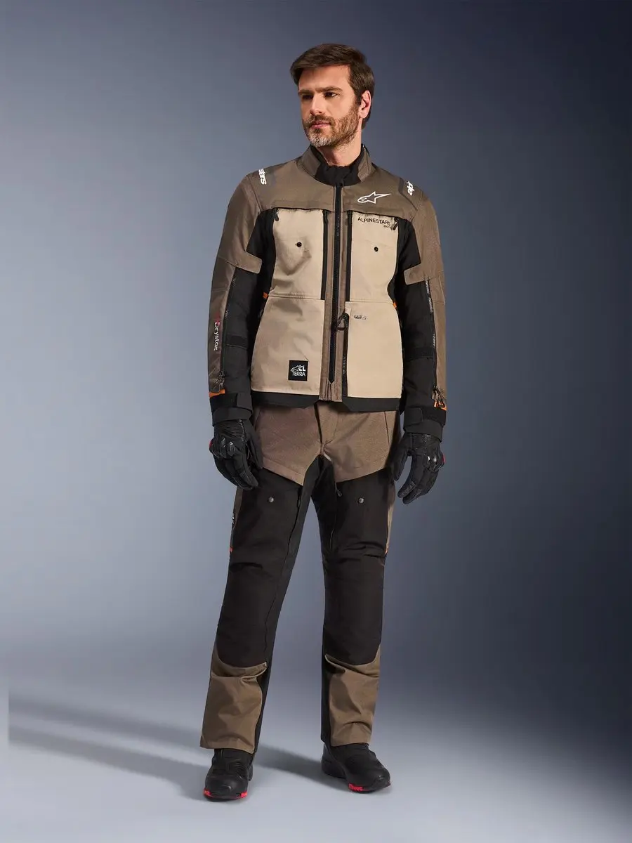 Alpinestars Cusco Drystar Motorjas - Bruin/Grijs M - afbeelding 6 van 6