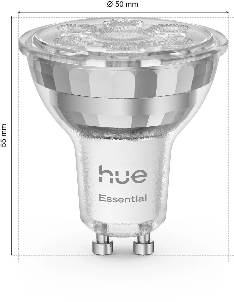 Philips Hue Essential Slimme LED GU10 Spotlight RGBW - 2 Stuks