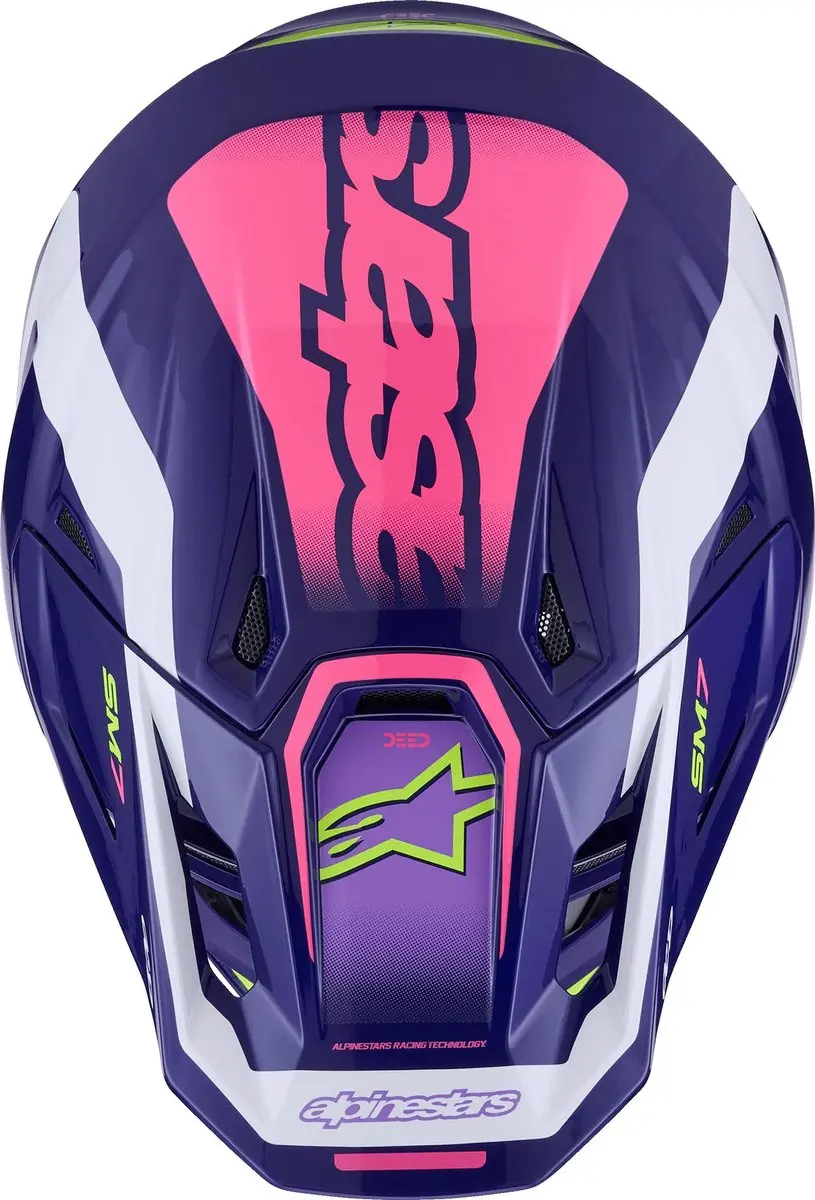 Alpinestars S-M7 Deed Crosshelm - M - Paars