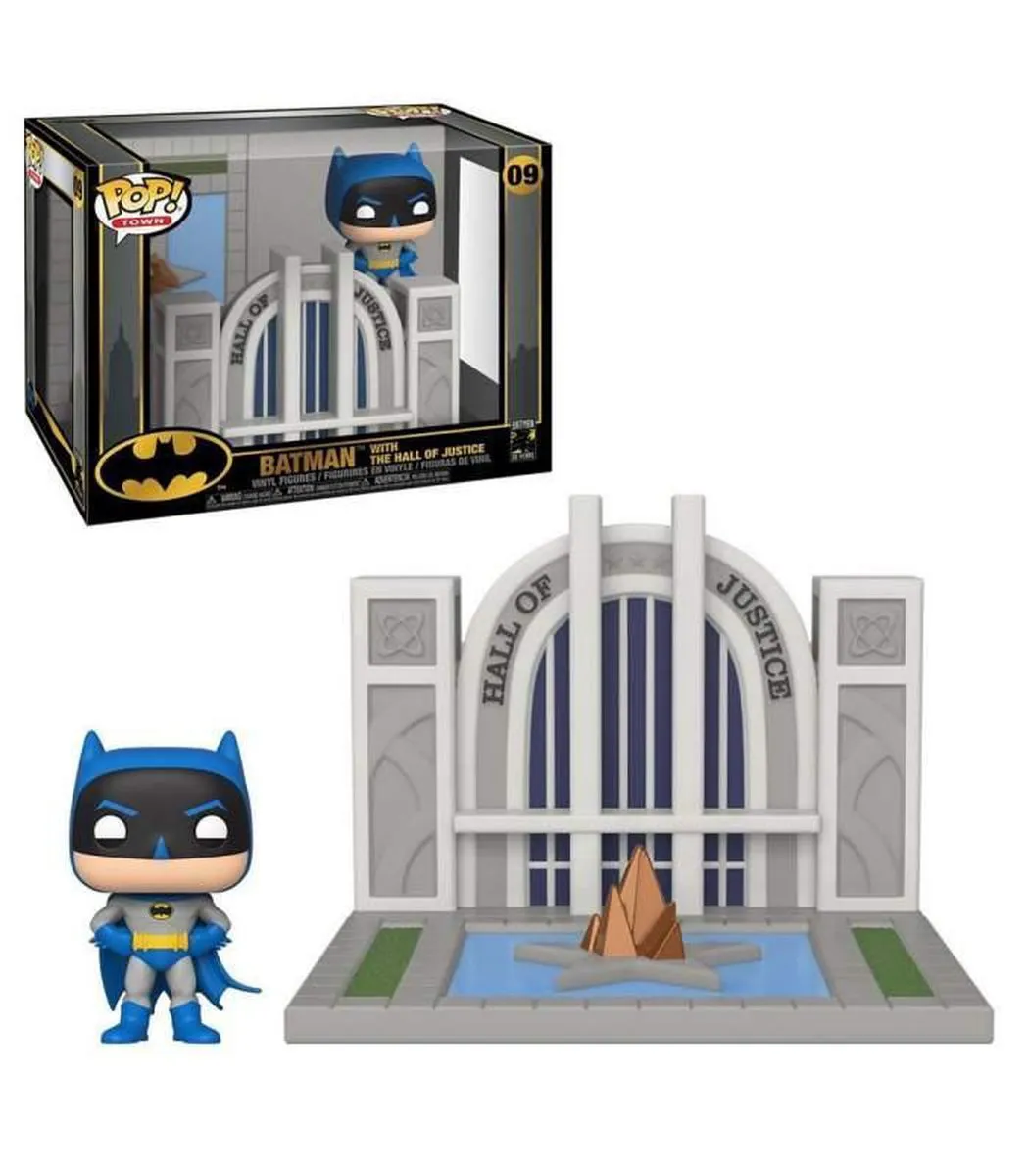 Funko Pop! Town Hall of Justice Batman Vinyl Figure FUN44469 - Multicolor