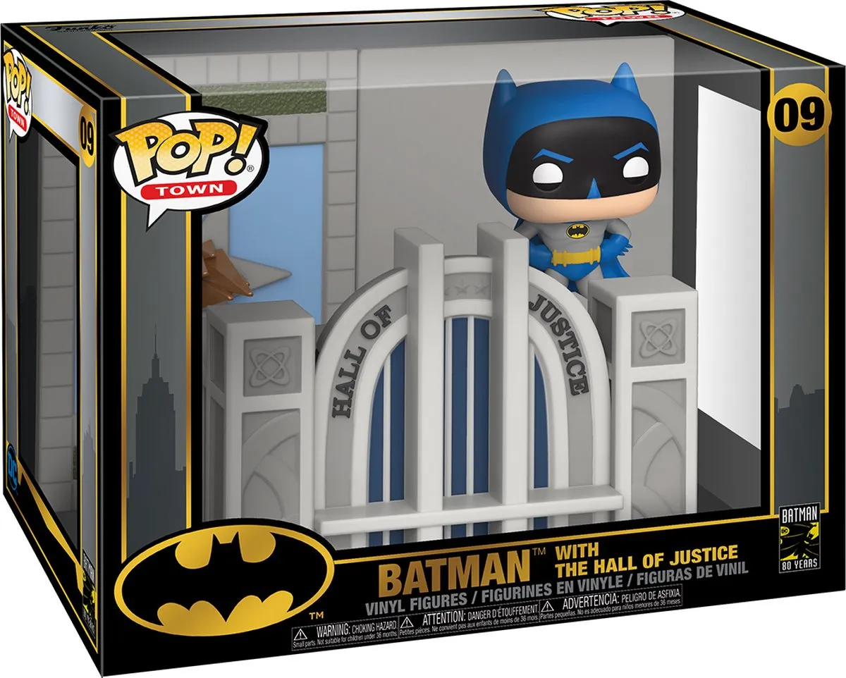 Funko Pop! Town Hall of Justice Batman Vinyl Figure FUN44469 - Multicolor