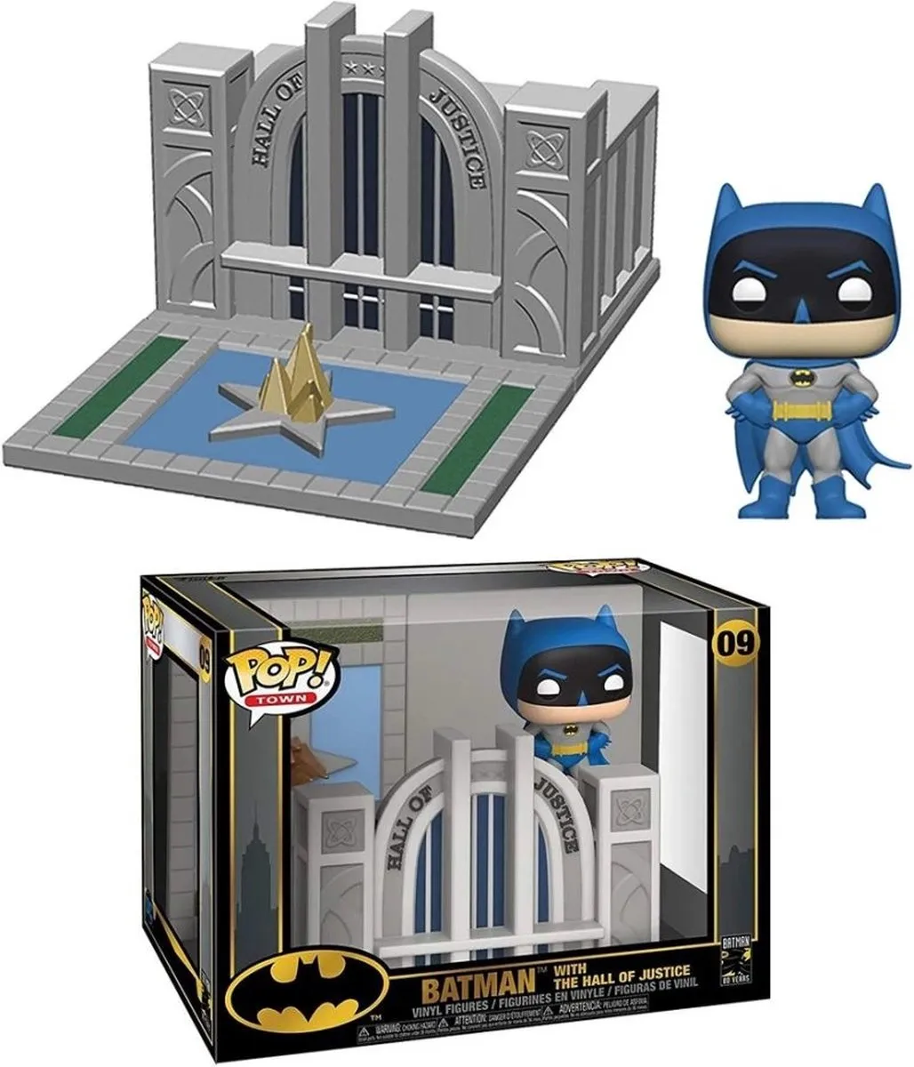 Funko Pop! Town Hall of Justice Batman Vinyl Figure FUN44469 - Multicolor