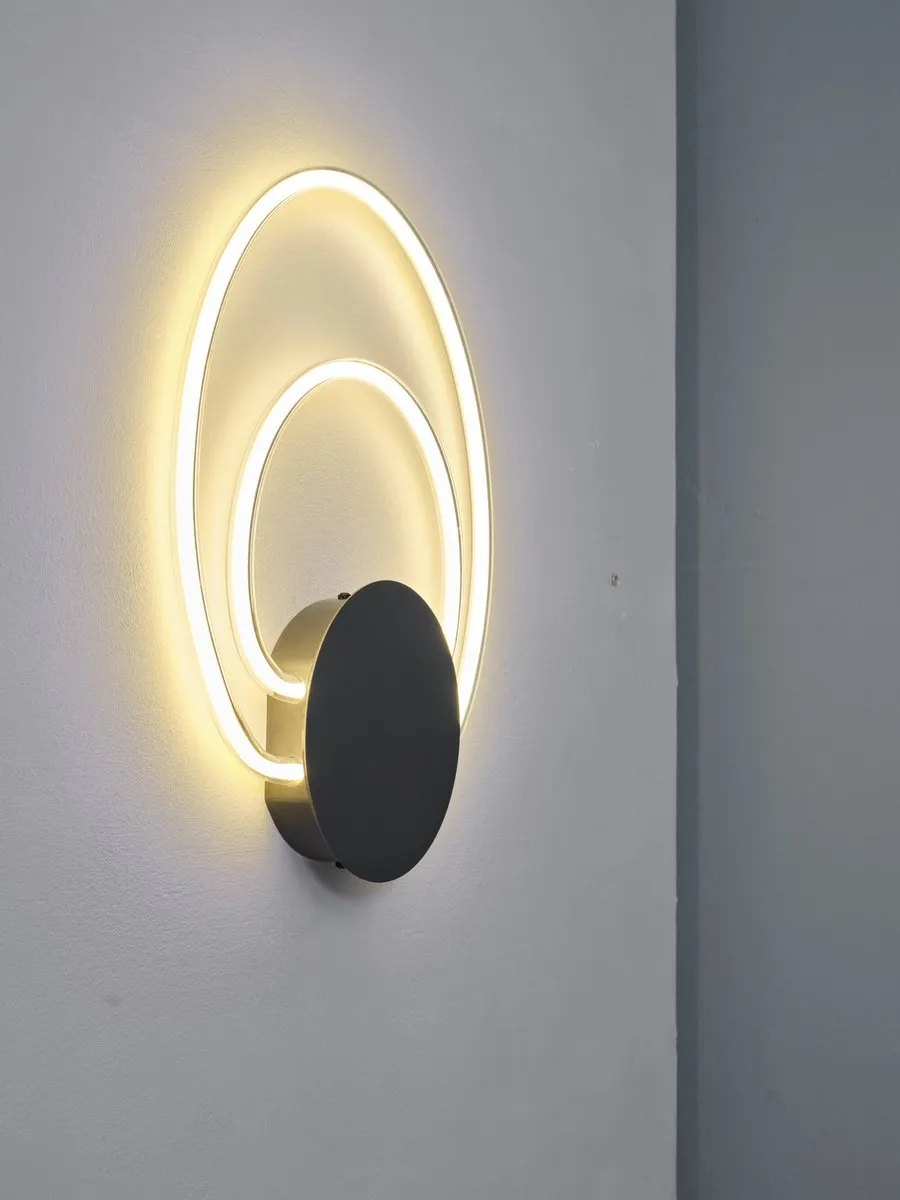 LEDVANCE Decor Helios Wandlamp 12W 960lm - Donkergrijs