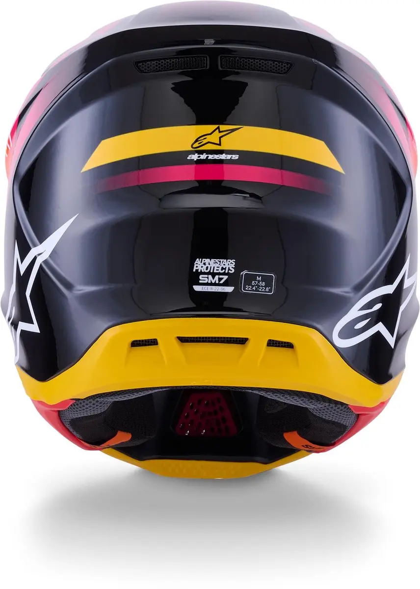 Alpinestars S-M7 Rise Crosshelm - L - Zwart/Roze - afbeelding 6 van 6