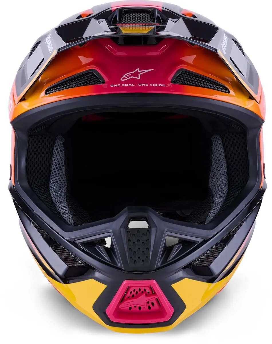 Alpinestars S-M7 Rise Crosshelm - L - Zwart/Roze