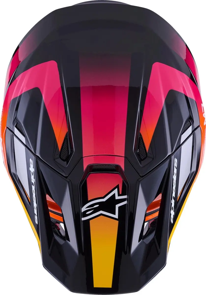 Alpinestars S-M7 Rise Crosshelm - L - Zwart/Roze