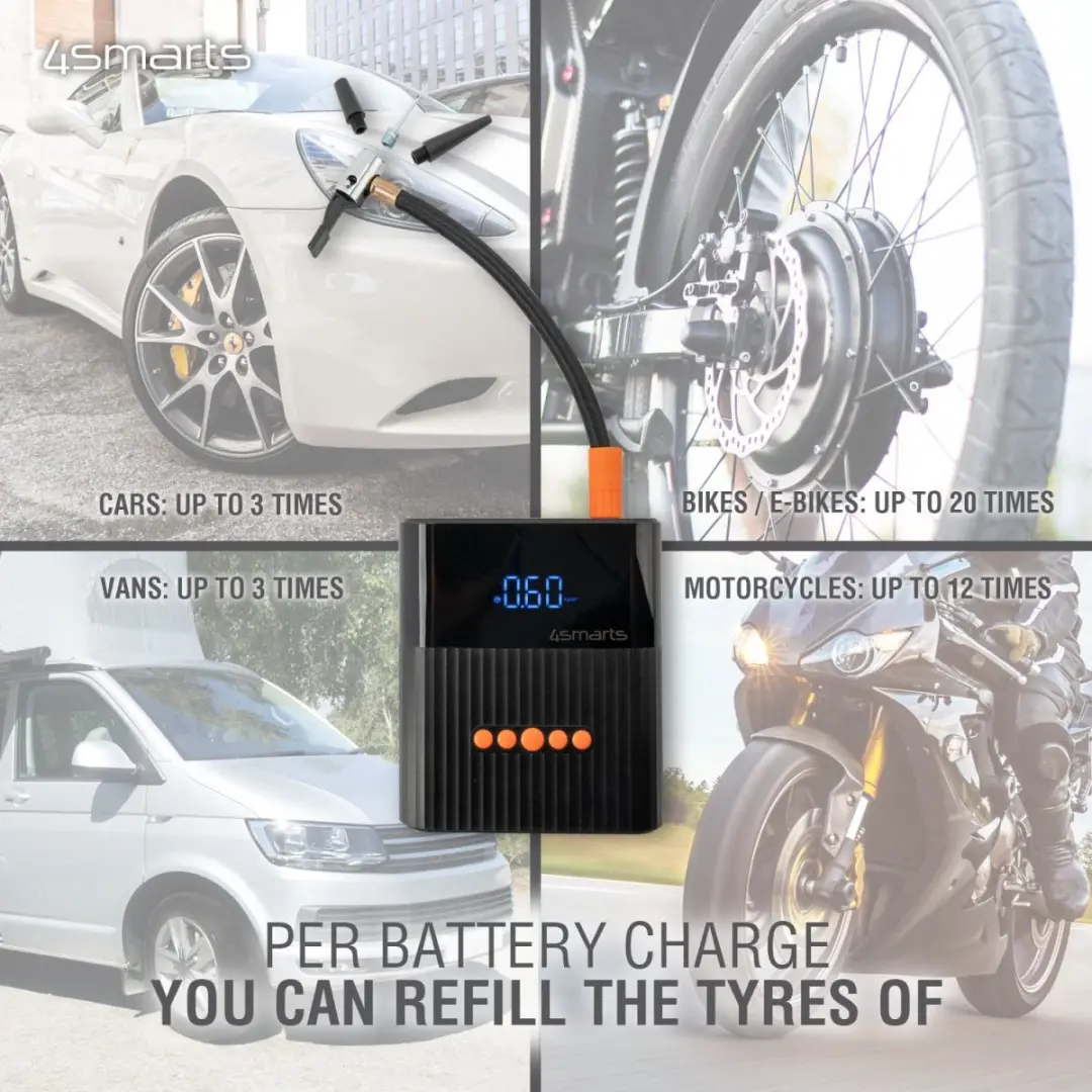 4Smarts Jump Starter Pitstop+ Powerbank 8800mAh - 3x Smartphone - 10W - Transparent - afbeelding 6 van 6
