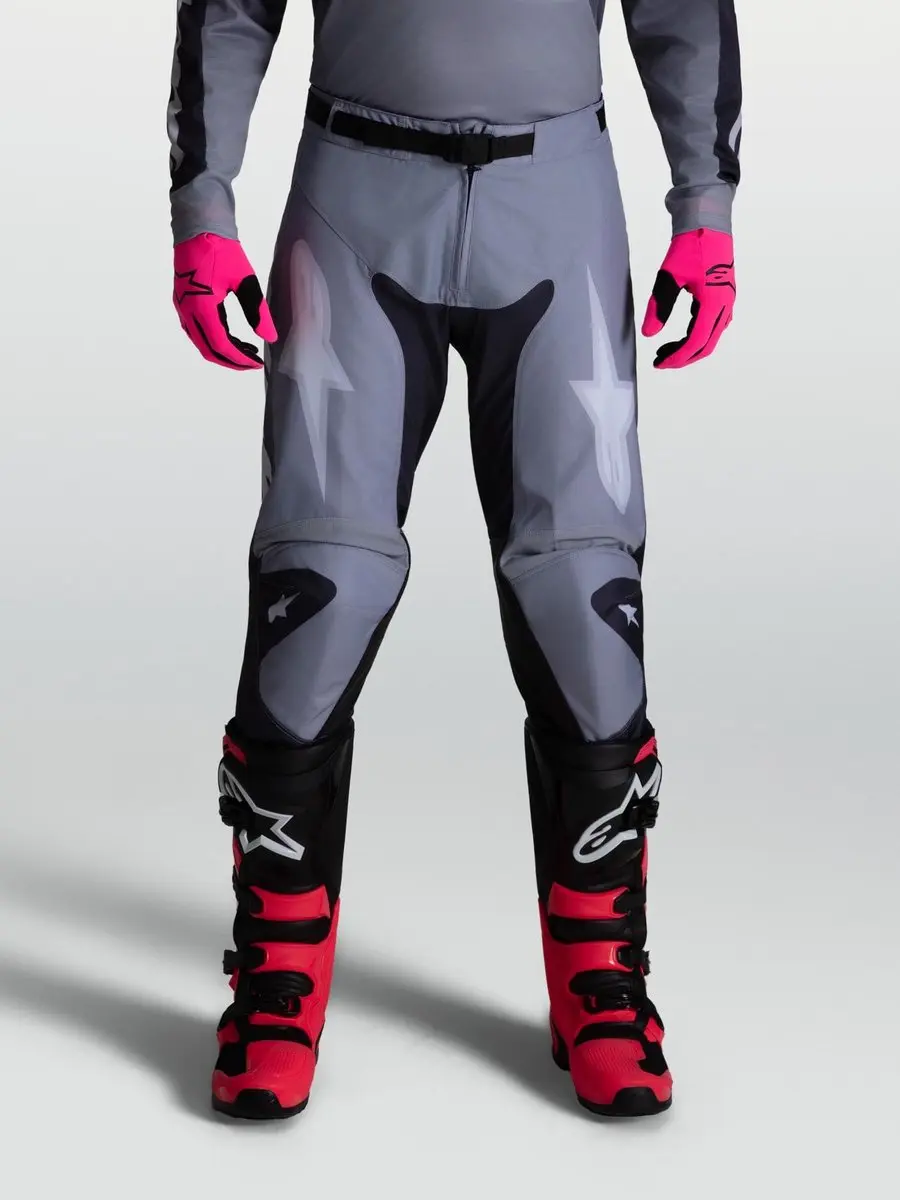 Alpinestars Racer Motocrossbroek Grijs/Paars - Maat 34