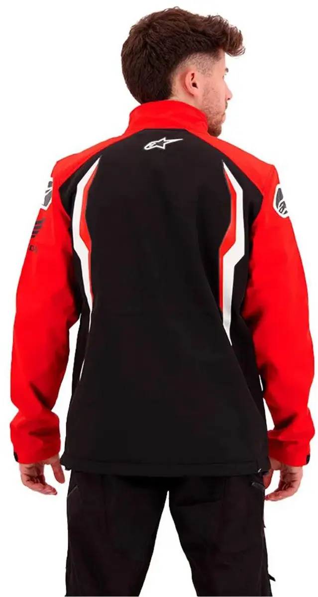 Alpinestars Honda Softshell Motorjas - XL - Rood/Zwart - afbeelding 4 van 6