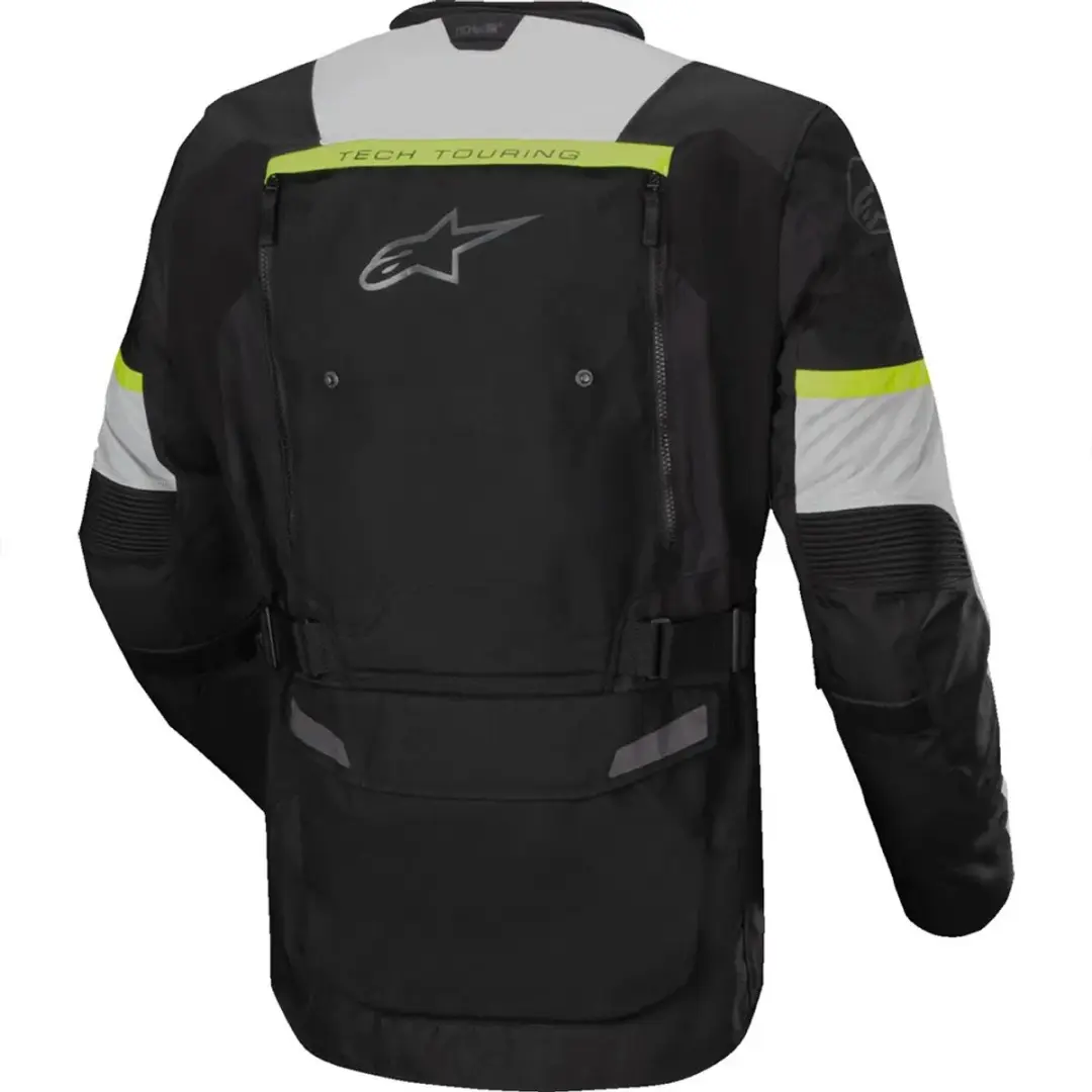 Alpinestars Bogotá Pro Drystar Jas - L - Zwart/Ice Grijs/Fluo Geel