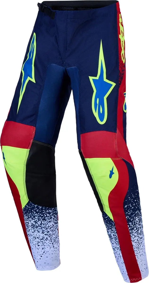 Alpinestars Fluid Drag Jeugd Motocrossbroek 28 - Zwart/Grijs/Blauw