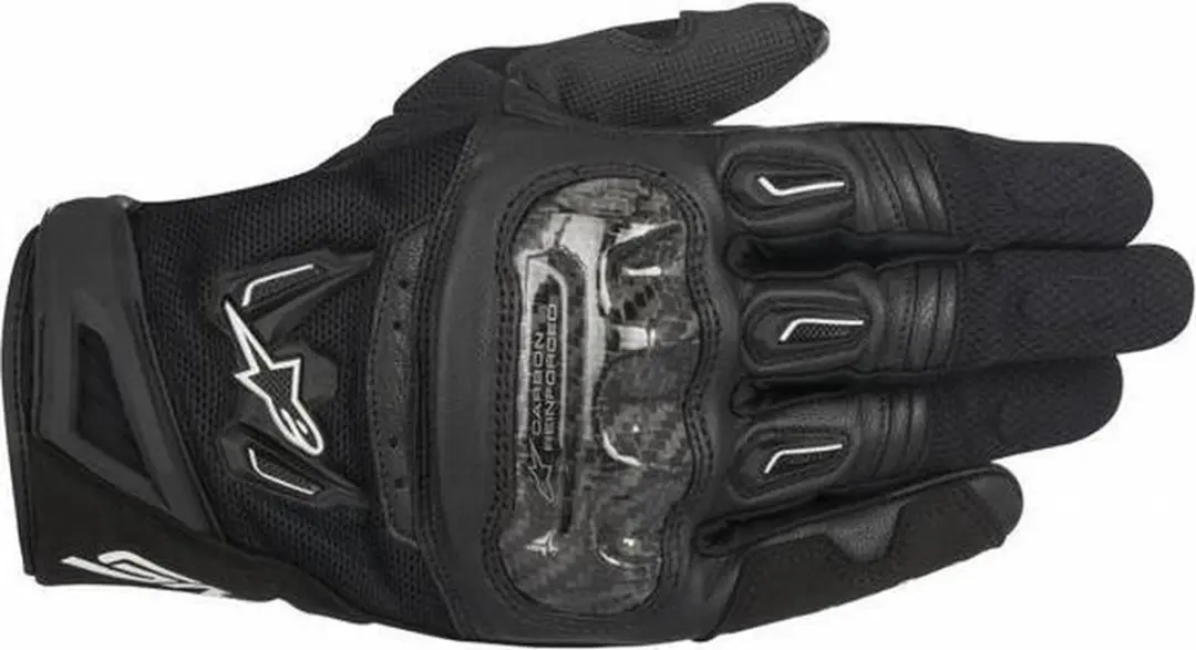Alpinestars SMX-2 Air Carbon V2 Handschoenen - Zwart/Wit/Geel - 3XL