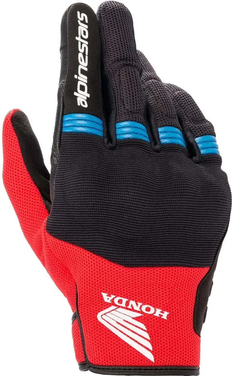 Alpinestars Honda Handschoen - Zwart/Blauw/Rood S
