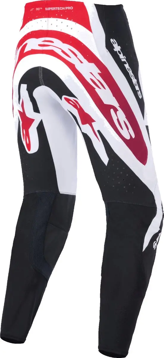 Alpinestars Supertech Pro Vista Motorcrossbroek - Zwart/Rood 38