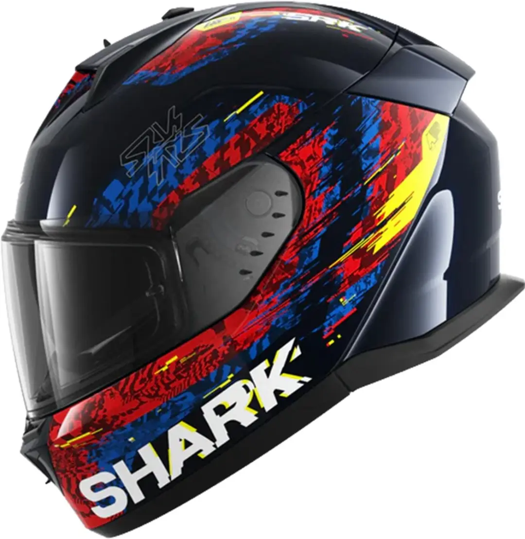 Shark D-Skwal 3 Speed-VIB Helm - M - Blauw/Rood