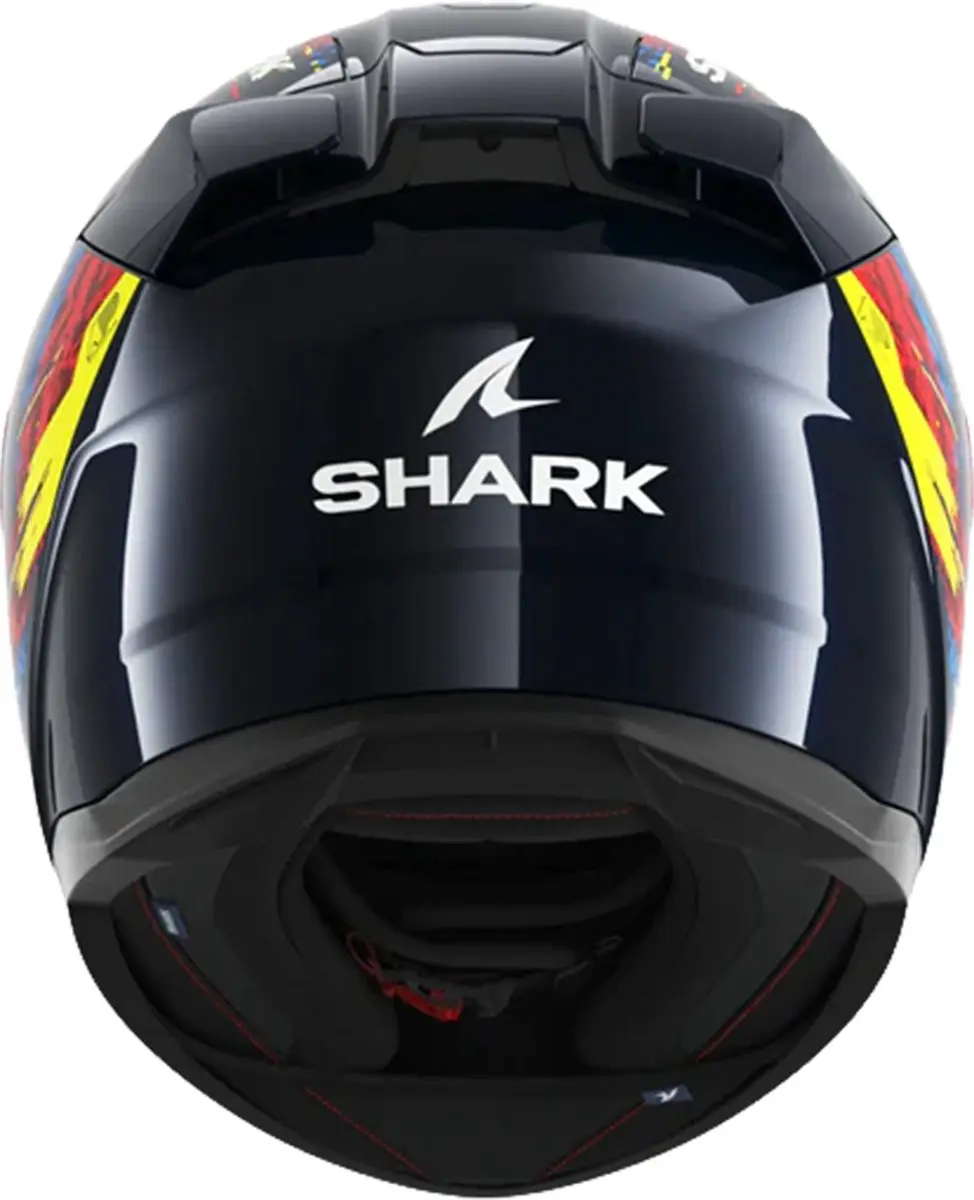 Shark D-Skwal 3 Speed-VIB Helm - M - Blauw/Rood - afbeelding 6 van 6