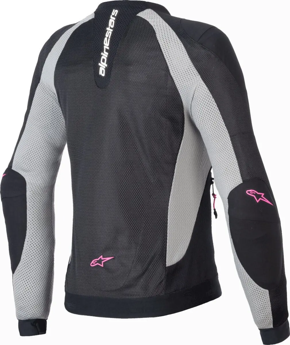 Alpinestars Stella Troop-Air Pro Dames Jas - Zwart/Grijs/Rood - XS