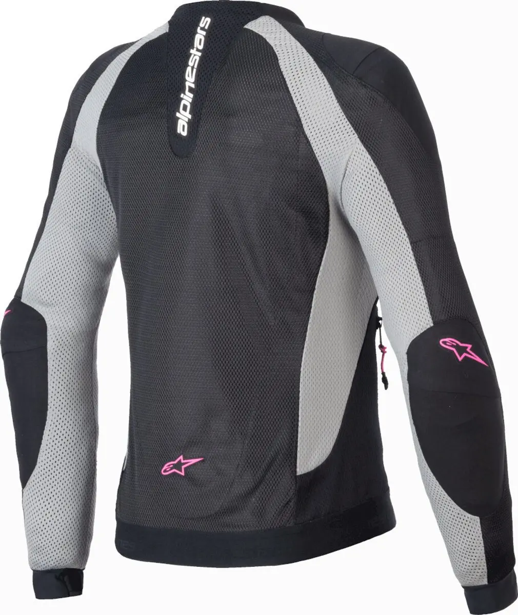 Alpinestars Stella Troop-Air Pro Dames Jas - Zwart/Grijs/Rood - XS - afbeelding 6 van 6